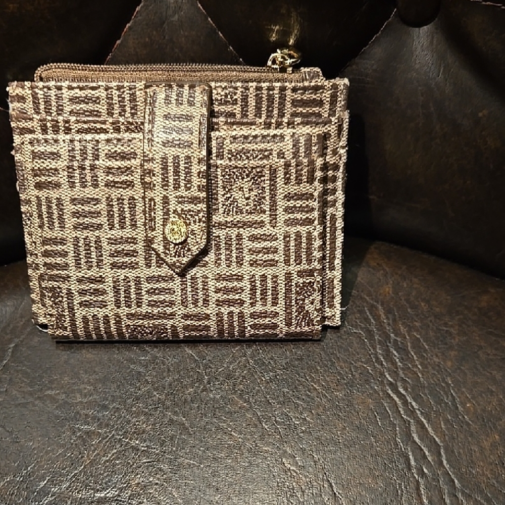 Anne Klein Brown Patterned Wallet